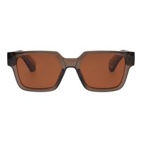 OC.CL.5270-0236.1 Oculos de Sol Feminino New Era Quadrado Polarizado Marrom -1-